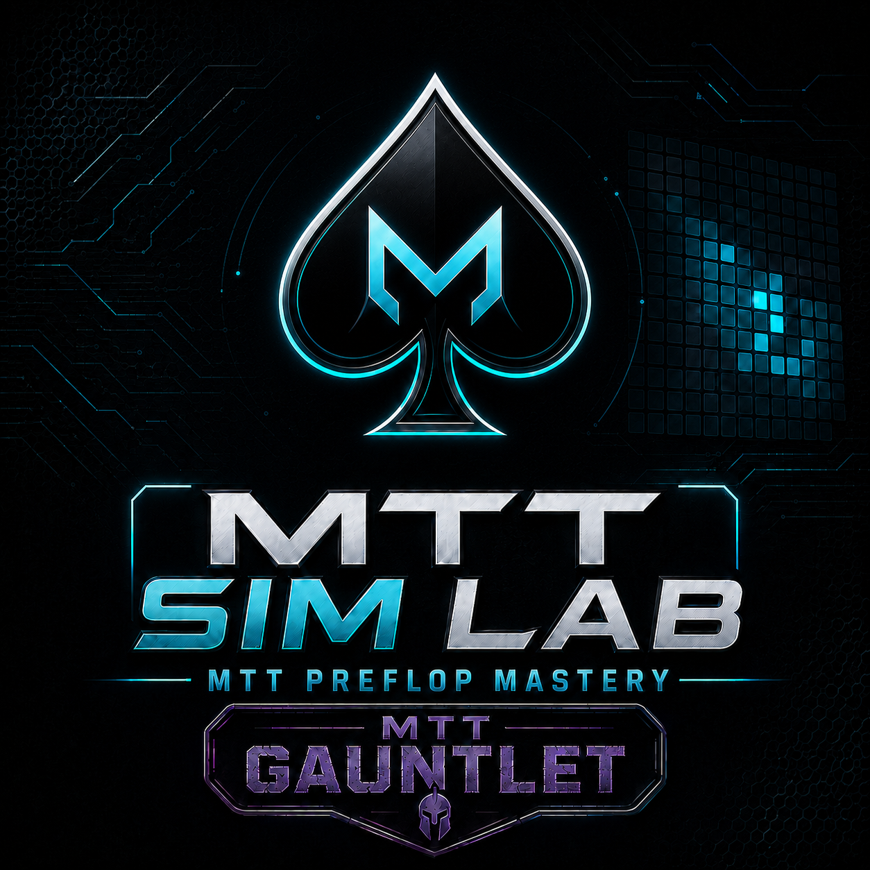 MTT Gauntlet neon tournament training badge
